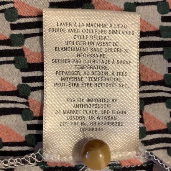 Maeve for Anthropologie Sleeveless Cotton Blouse, Size XS - Picture 12 of 15